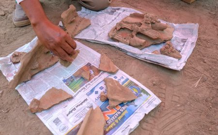 Ditemukan Wadah Air Era Majapahit di Situs Keputren Pleret Bantul