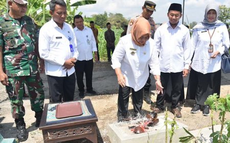 Resmikan Talud Hasil Padat Karya, Bupati Berharap Dapat Tingkatkan Kesejahteraan