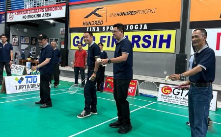 Digelar Turnamen Bulutangkis Antar Wartawan, Intinya Bukan Menang atau Kalah