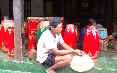 Turun Temurun, Perajin Kendang Semakin Eksis setelah Ada Danais