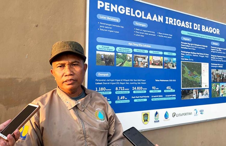 Pabrik Aqua Klaten Beri Solusi Cantik Pengairan Sawah Petani 7 Desa dari Bendung Bagor
