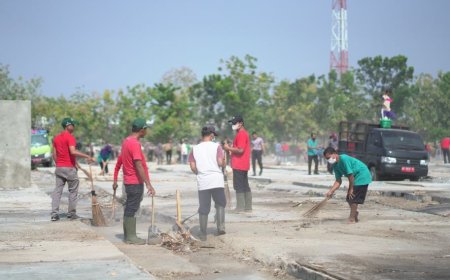Pedagang Kembali ke Pasar Gedhe Klaten, Lahan Eks Pasar Darurat Dibersihkan
