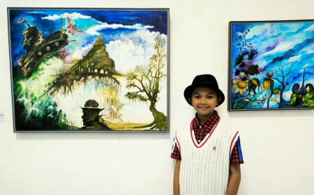 Sanggar Daun Jawa Timur dan Komunitas Gores Warna Jogja Pameran Seni Rupa Bersama