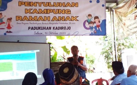 Orang Dewasa Harus Beri Contoh, Kadirojo Siap Membentuk Kampung Ramah Anak