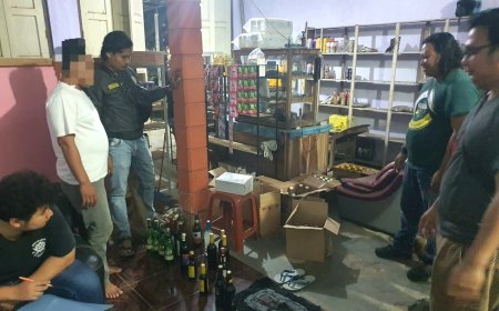 Petugas Satreskrim Polres Kebumen Geledah Dua Warung Temukan Miras 91 Botol