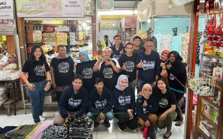 Pedagang Pasar Kolombo Belajar Promosi Online