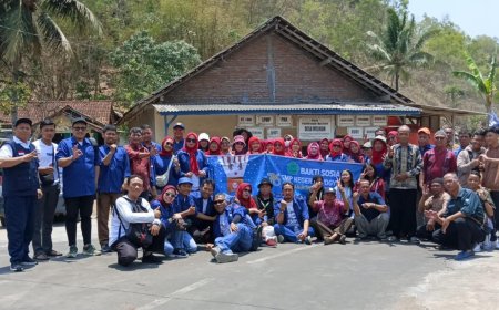 HUT ke-76 SMPN 3 Yogyakarta Ditandai Bakti Sosial Penyaluran Air Bersih ke Gunungkidul