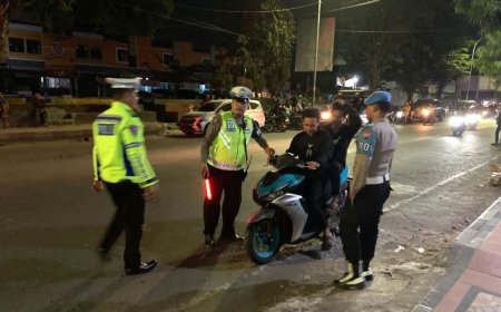 32 Pengendara Motor dengan Knalpot Brong Ditilang