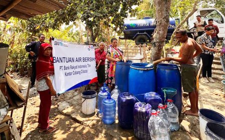 BRI Cilacap Menyalurkan Air Bersih untuk Mengatasi Kekeringan  