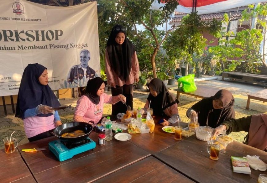 Pelatihan Membuat Pisang Nugget, Cara Unik Relawan Srikandi Ganjar Berdayakan Milenial di Yogyakarta