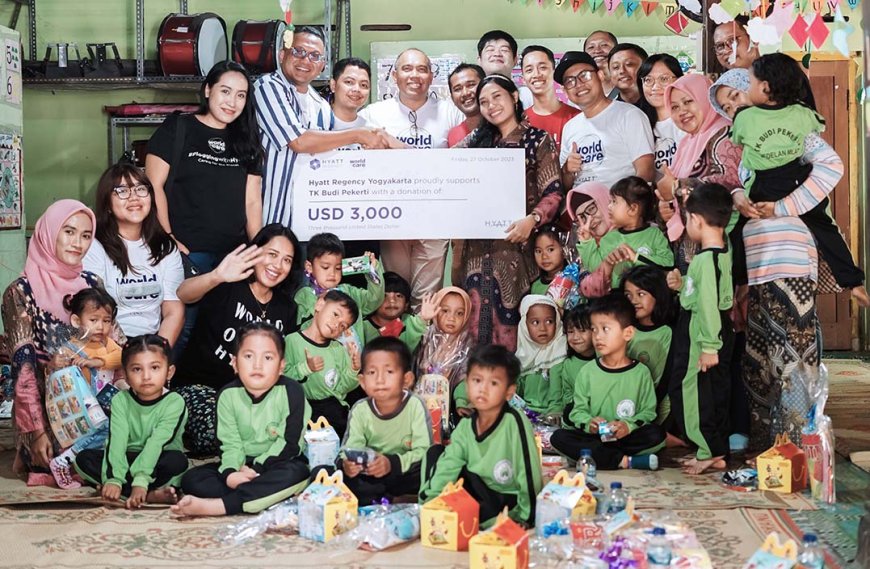 Peduli Generasi Muda, Hyatt Regency Yogyakarta Salurkan Donasi Sebesar USD 43.000