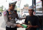Satlantas Polres Kebumen Berbagi Sedekah Nasi