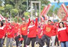 Ribuan Guru di Klaten Senam Bersama