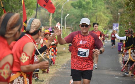 Diikuti 1.260 Peserta, Sleman Temple Run 2023 di Candi Banyunibo Meriah
