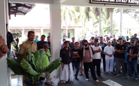 Ratusan Warga Unjuk Rasa di DPRD Bantul, Tolak IPLT Ponggok