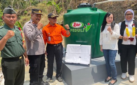 Bangun Sumur Bor, Rider Bantu Warga Kebumen Atasi Krisis Air