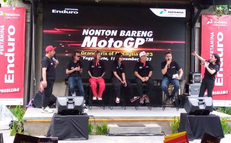 Ratusan Pecinta Otomotif Nonton MotoGP Bareng Pertamina Lubricants