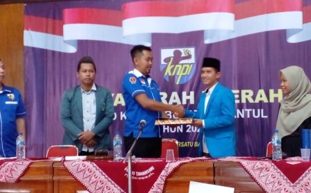 Lurah Durori Terpilih sebagai Ketua KNPI Bantul