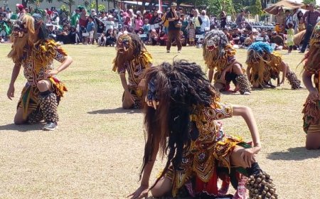 Kirab dan Pentas Budaya Lustrum IV SMKN 1 Pundong Meriah
