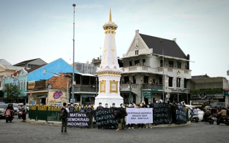 Sindir Elite Politik, Mahasiswa Peduli Demokrasi Gelar Aksi Diam