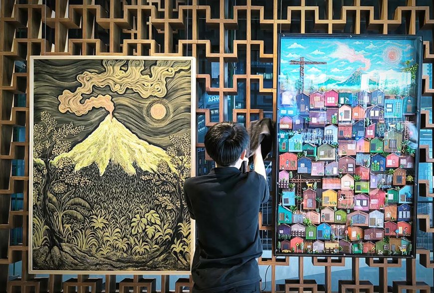 Seniman Oetje Lamno Pamerkan “Rumah Kedua” di ARTOTEL Suites Bianti