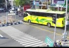 Bus Wisata Tabrak Sepeda Motor di Perempatan Gading Gunungkidul