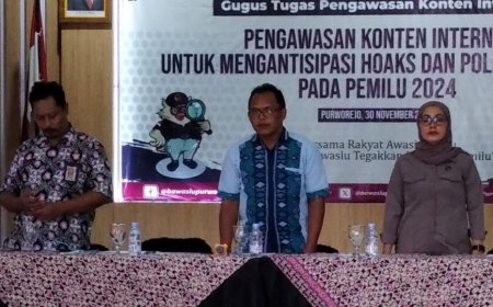 Bawaslu Purworejo Mengawasi Konten Sosmed