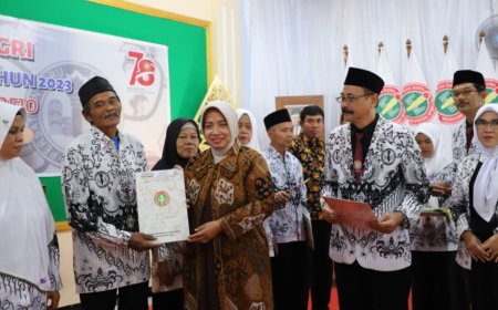 Puluhan Tahun Sebagai GTT dan PTT, Sebelas Guru Dapat Tali Asih