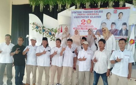 Ratusan Timses Caleg Partai Gerindra Mengikuti Bimtek