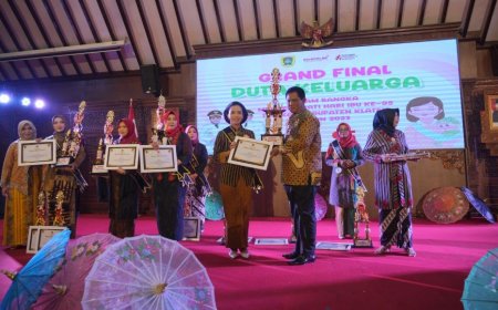 TP PKK Desa Merbung Klaten Juara Lomba Duta Keluarga Tahun 2023