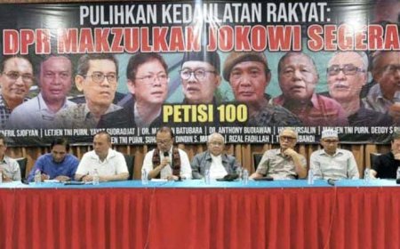 Petisi 100 Ungkapkan Alasan Meminta DPR/MPR Makzulkan Presiden Jokowi