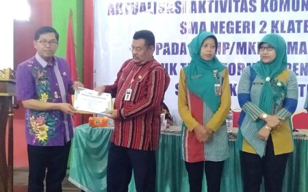 SMA Negeri 2 Klaten Menggelar Best Practice Aktualisasi Aktivitas Komunitas Belajar