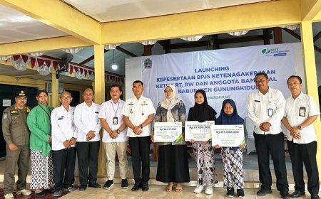 Target Selesai 2024, Sebanyak 9.800 Ketua RT/RW dan Bamuskal Gunungkidul Jadi Peserta BPJamsostek