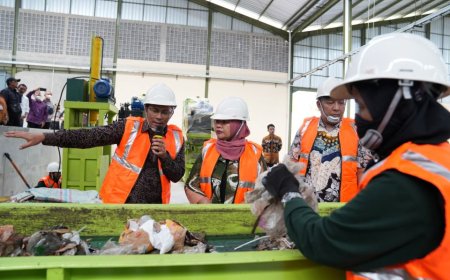 TPST Tamanmartani Resmi Beroperasi, Kabupaten Sleman Mengolah Sampah Mandiri