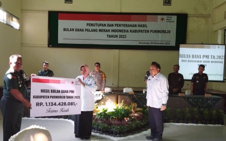 Bulan Dana PMI Purworejo 2023 Lampaui Target