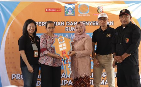 Hasil Program Bedah Rumah DPD REI DIY Diresmikan Bupati