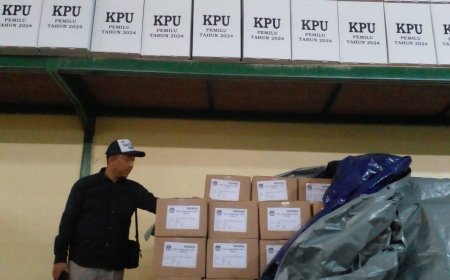 Gudang KPU Bantul Dijaga Aparat 24 Jam