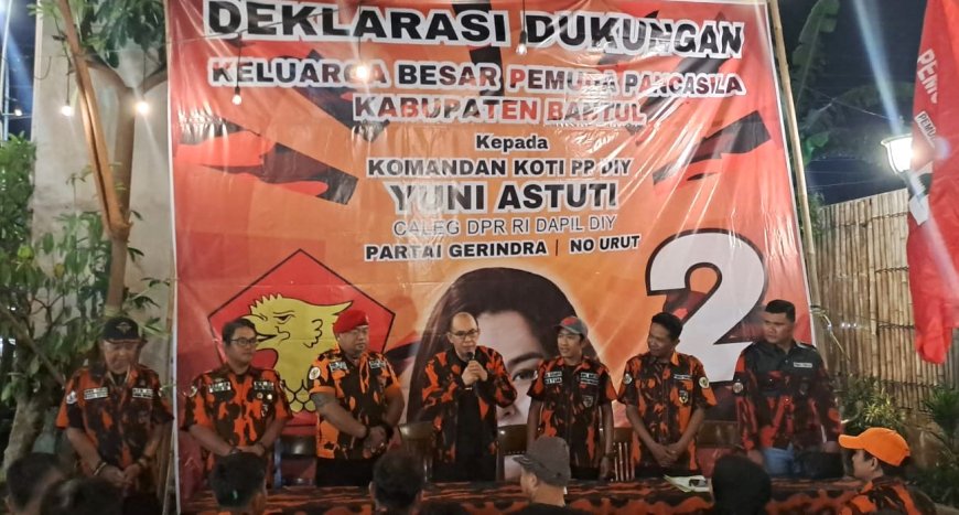 Pemuda Pancasila Bantul Beri Dukungan Total ke Yuni Astuti di Pileg 2024