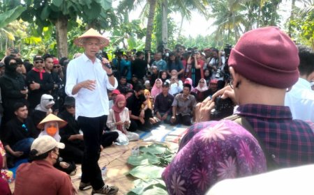 Ganjar Dialog dengan Petani, Panwascam Mengingatkan Kades