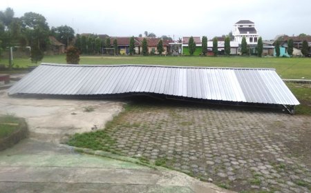 Sejumlah Fasilitas di Kecamatan Ngawen Klaten Rusak Diterjang Angin Kencang