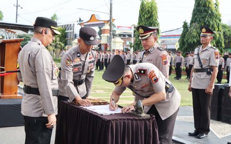 Lima Perwira di Polres Kebumen Alih Tugas, Ada Pesan Khusus dari Kapolres