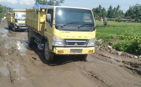 Rusak dan Berlumpur, Jalan Manjungan Ngawen Rawan Lakalantas