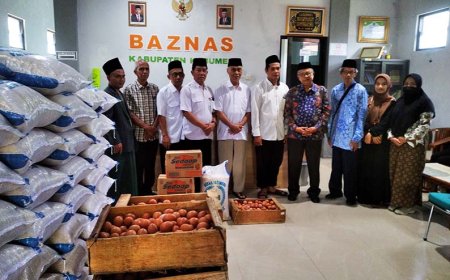 12 Panti Menerima Infaq Sembako dari Baznas Kebumen