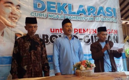 Guru Ngaji Nahdliyin Deklarasi Pemenangan Prabowo-Gibran