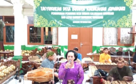 Tasyakuran Desa Budaya Guwosari Bantul, Wakil Bupati Main Kendang