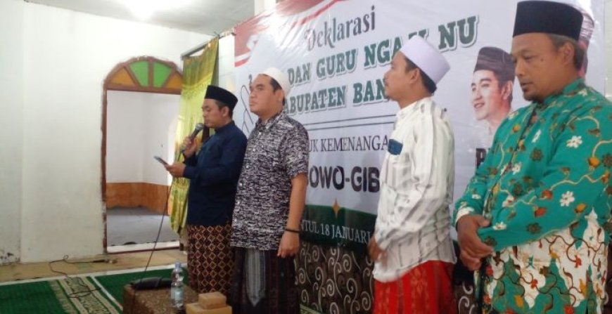 Kiai dan Guru Ngaji NU Dukung Prabowo-Gibran