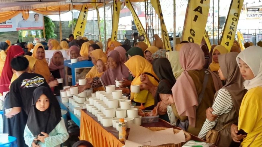 Pesta Soto dan Bakso Gratis Menandai Kampanye Terbuka Partai Golkar dan Prabowo-Gibran