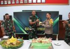 HUT ke-70 Secata Gombong, Kapolres dan Dandim Beri Ucapan Selamat