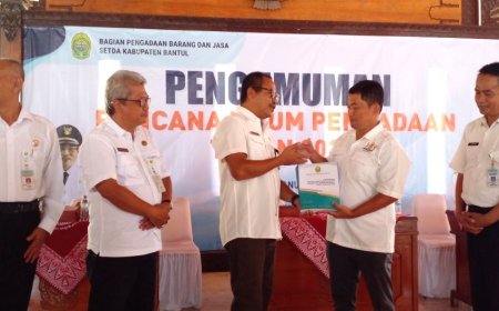 Inilah Nilai Pengadaan Barang dan Jasa Kabupaten Bantul Tahun 2024