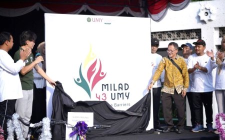 UMY Meluncurkan Logo Milad ke-43 dengan Tagline Breaking The Barriers
